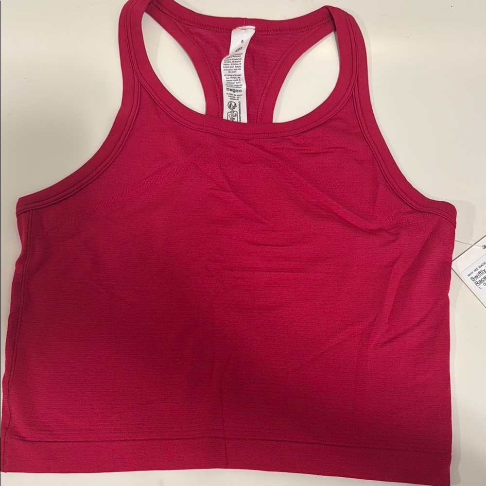 Lululemon Athletica Swiftly Tech Cropped Racerback Tank 2.0 NWT